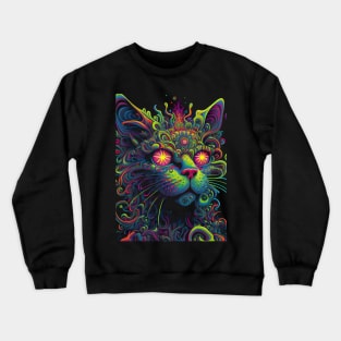 Psychedelic Cat 7.0 Crewneck Sweatshirt